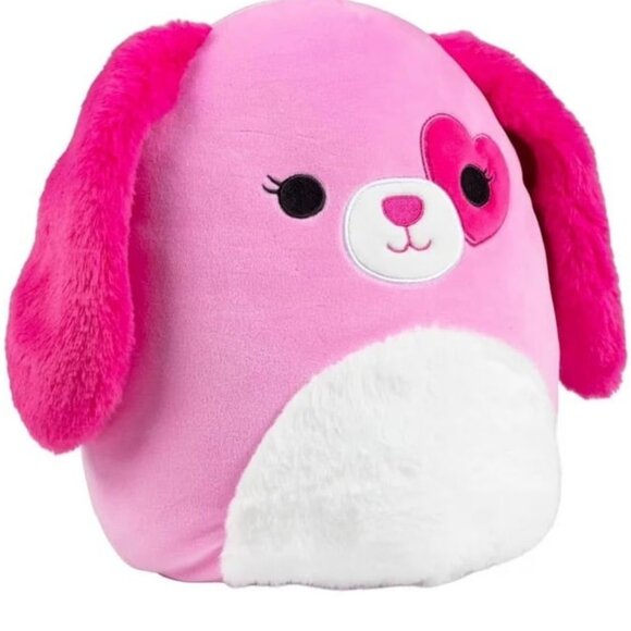 Squishmallows Original - Valentine Sager The Hot Pink Puppy - 12 Inch - Plush - Picture 2 of 3